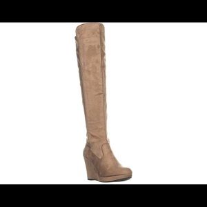 Chinese Laundry Faux Suede Over-The-Knee Boots